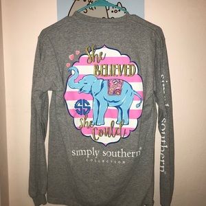 Grey simply southern long sleeve